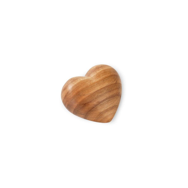 Gingerbread World European Market - Waldfabrik Wood Folk Art - Hardwood Heart Ornament Small 5133