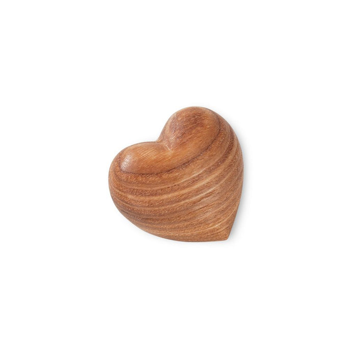 Gingerbread World European Market - Waldfabrik Wood Folk Art - Hardwood Heart Ornament Small 5134