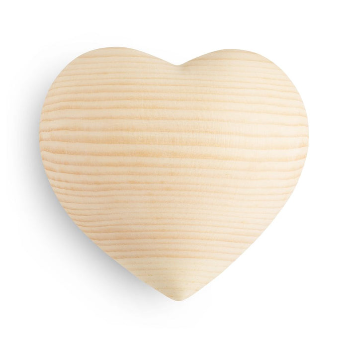 Gingerbread World European Market - Waldfabrik Wood Folk Art - Maple Wood Heart Ornament Large 5122-3