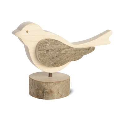 Gingerbread World European Market - Waldfabrik Wood Folk Art - Wooden Decoration Medium Bird 4751-2
