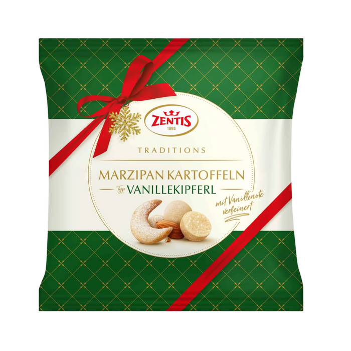 Gingerbread World European Market – Zentis Marzipan Potatoes – Vanilla Crescent Flavour 30163-5
