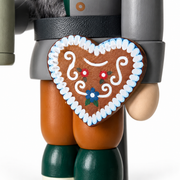 Gingerbread World German Christmas Market - Seiffener Volkskunst Nutcracker Bavarian Man with Lebkuchen und Beer Stein