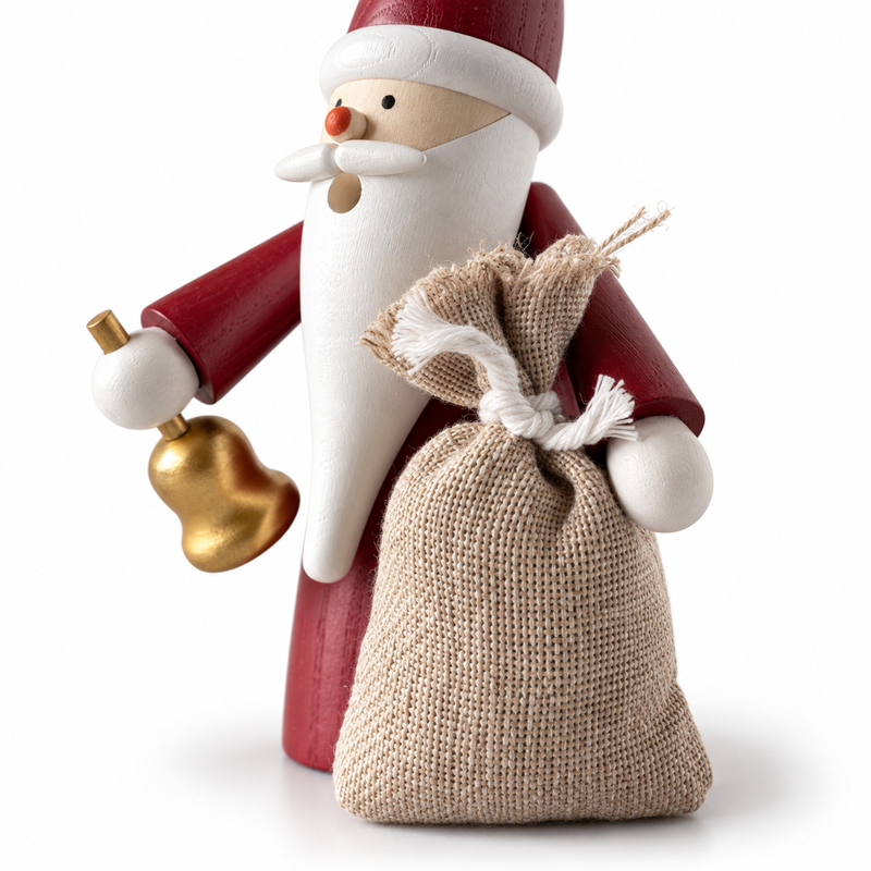 Gingerbread World German Christmas Market - Seiffener Volkskunst Smoker Rauchermann - Santa Claus 12315