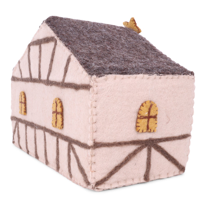 Gingerbread World Gry and Sif Denmark - Felted Wool Nativity Set with Stable and Figures 10024 -Stable