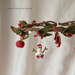 Gingerbread World Gry and Sif Denmark Felted Wool Ornament – Hanging Wreath Holly Branches and Berries 17725