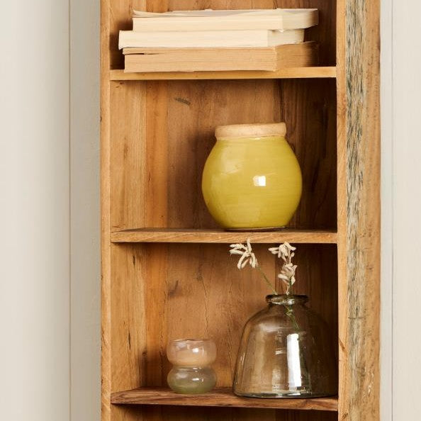 Gingerbread World IB Laursen Danish Design - Vase 3642-03 - Avignon Mustard with Natural Edge