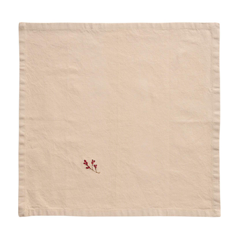 Gingerbread World IB Laursen Denmark - Winterberry Branches – Table Napkin 63019-76
