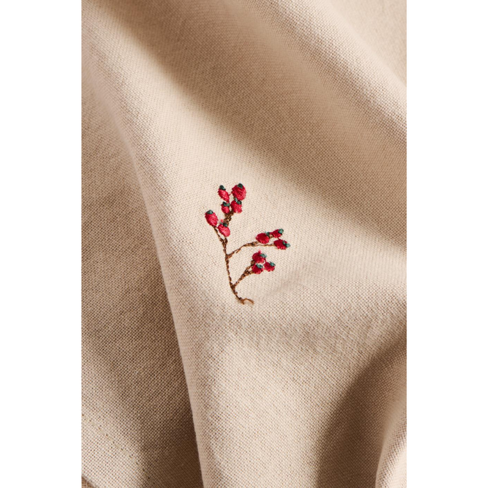 Gingerbread World IB Laursen Denmark - Winterberry Branches Motif Table Runner and Napkins