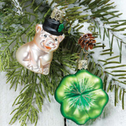 Gingerbread World Inge-Glas Blown Glass Ornament – Lucky Pig 10132S018