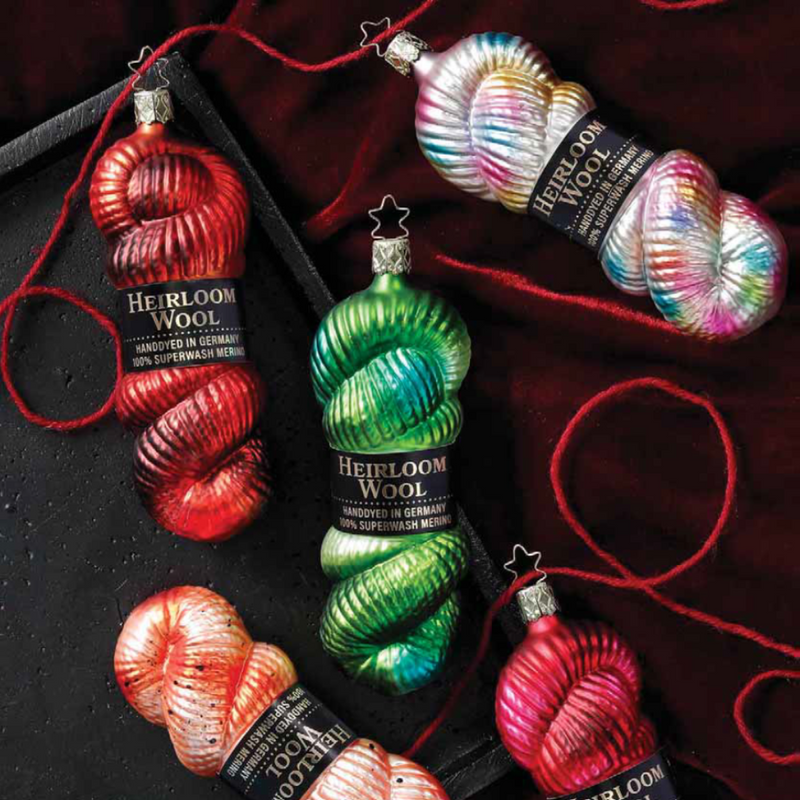 Gingerbread World Inge-Glas Blown Glass Ornament – Skeins of Hand Dyed Wools