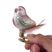 Gingerbread World Inge-Glas Canada - Blown Glass Ornament - Gentle Feathers Clip-on Bird 10081S024