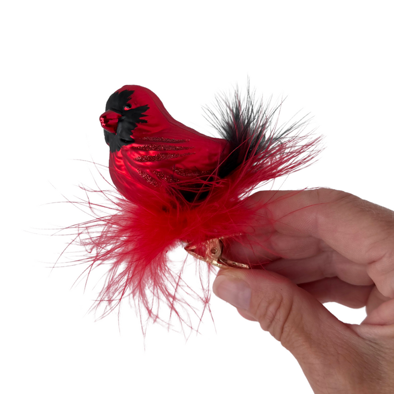 Gingerbread World Inge-Glas Canada - Blown Glass Ornament - Northern Cardinal 10054S024