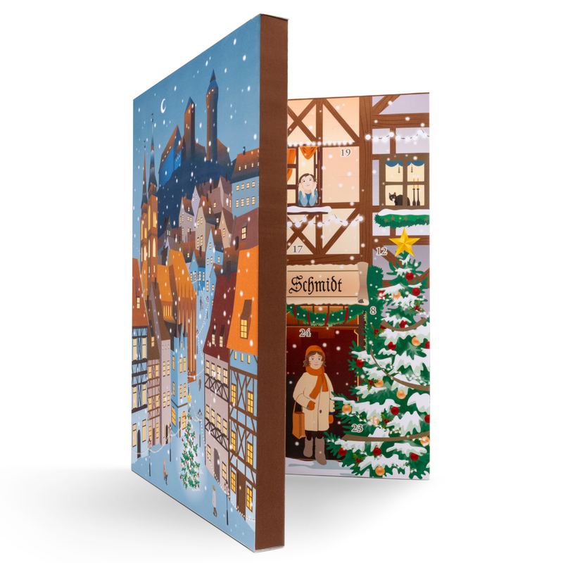 Lebkuchen Schmidt Advent Calendar 2026 with 24 authentic German Christmas cookies and pastries | Gingerbread World European Christmas