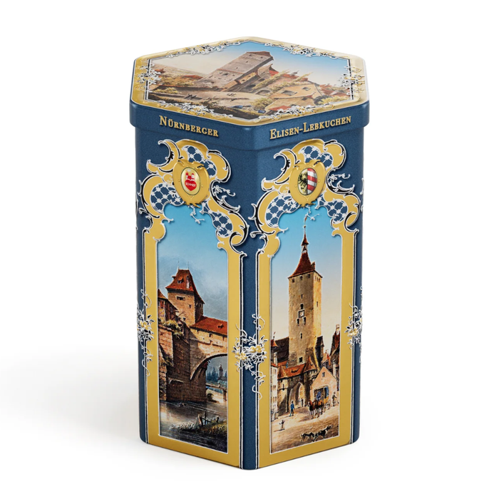 Gingerbread World Lebkuchen Schmidt Canada - Hexagon Tin with Elisen 61326