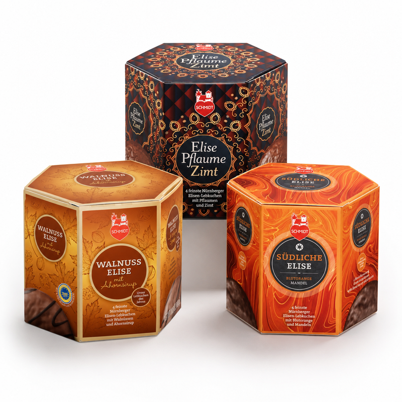 Gingerbread World Lebkuchen Schmidt Canada - Premium Trio Lebkuchens of the Year 50115