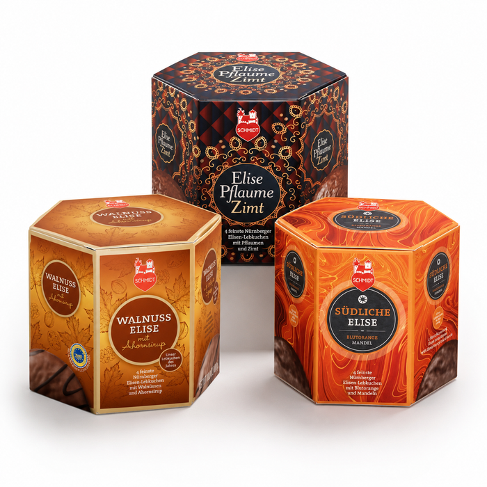 Gingerbread World Lebkuchen Schmidt Canada - Premium Trio Lebkuchens of the Year 50115