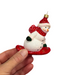Gingerbread World Polish Blown Glass Ornament – Snowboarding Snowman 187506