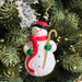 Gingerbread World Polish Blown Glass Ornament – Snowman with Top Hat and Cane 294108
