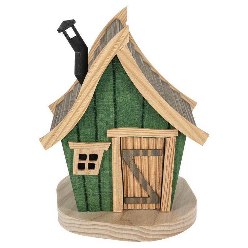 Gingerbread World Richard Glaesser German Folk Art - Smoker Cottage Green 2631