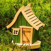 Gingerbread World Richard Glaesser German Folk Art - Smoker Cottage Green 2631