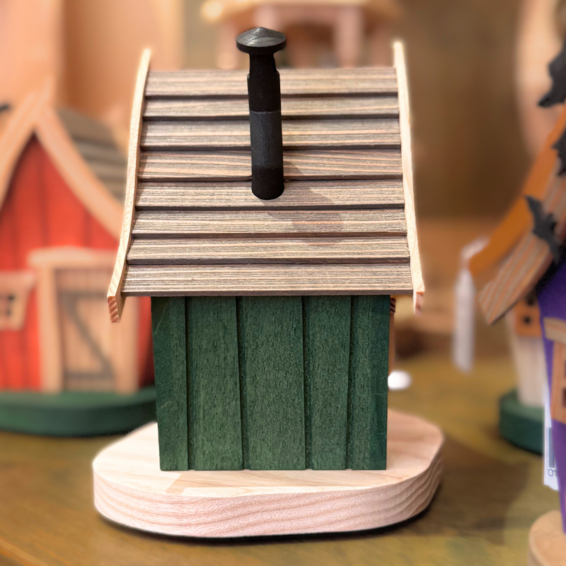Gingerbread World Richard Glaesser German Folk Art - Smoker Cottage Green 2631