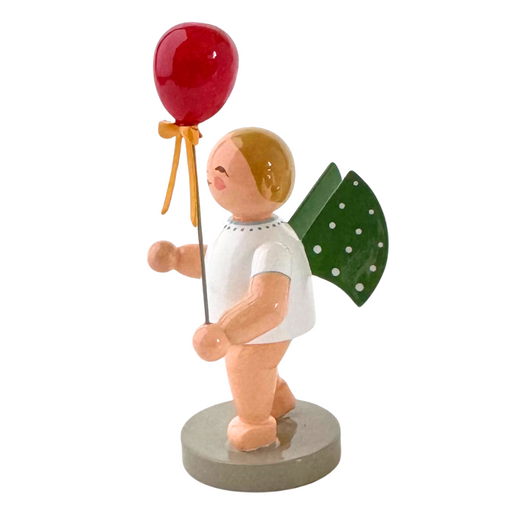 Gingerbread World Wendt und Kuehn - Angel with Balloon, Red 650-159 - blond hair