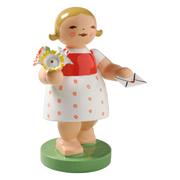 Gingerbread World Wendt und Kuehn - Blumenkinder and Friends - Goodwill Children Girl with Envelope - 643-N-2