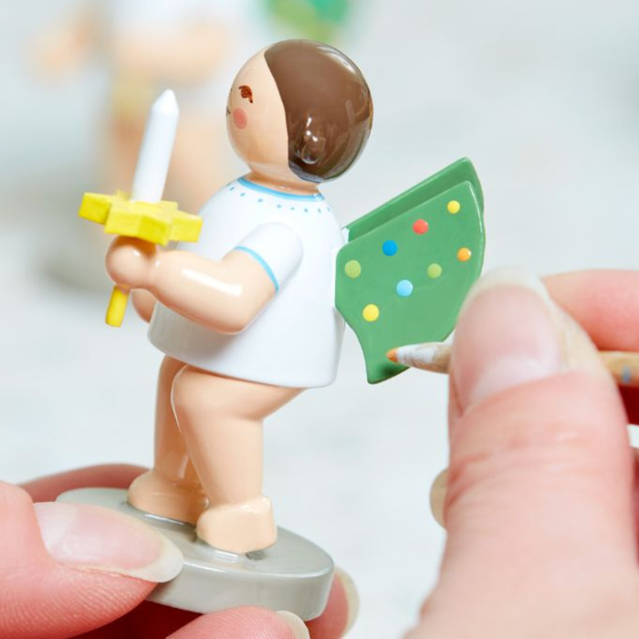 Gingerbread World Wendt und Kuehn - Angel with Colored Dots on its Wings 25 Years of the World Childhood Foundation