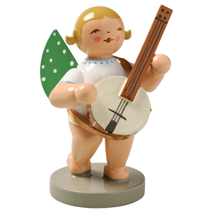 Gingerbread World Wendt und Kuehn Canada - Gruenhainichen Angel - Angel with Banjo 650-59