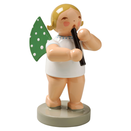 Gingerbread World Wendt und Kuehn Canada - Gruenhainichen Angel - Angel with Recorder 650-42