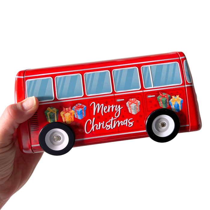 Gingerbread World Wicklein Lebkuchen Canada - Merry Christmas Bus Tin with Gingerbread Lebkuchen Cookies