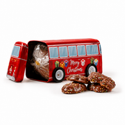 Gingerbread World Wicklein Lebkuchen Canada - Merry Christmas Bus Tin with Gingerbread Lebkuchen Cookies