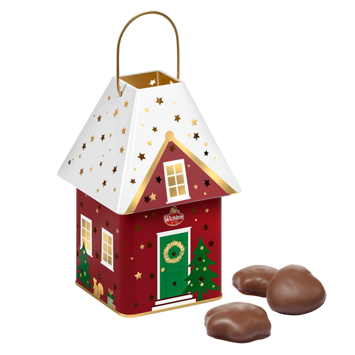 Gingerbread World Wicklein Lebkuchen Canada - Lantern Tin 2026 with Chocolate Fruit Cookies