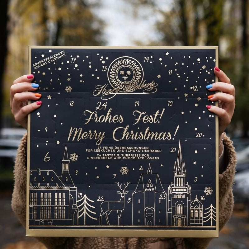 Henry Lambertz German Gingerbread & Chocolate Advent Calendar, imported from Germany and available from Gingerbread World European Christmas