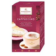 Niederegger Lübeck Marzipan Cappuccino with 10 individual sachets of premium German cappuccino mix.