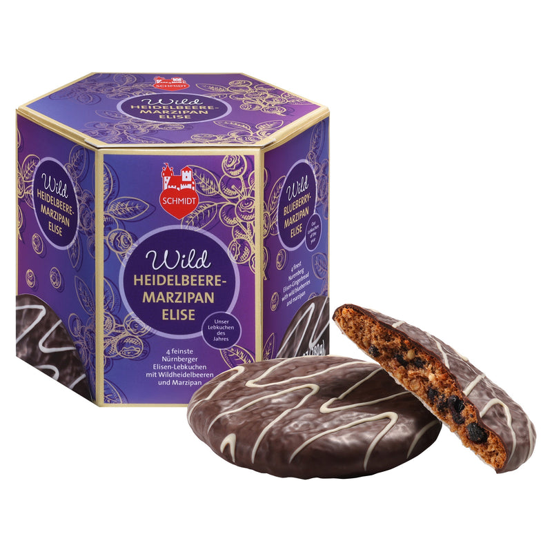 Lebkuchen Schmidt Premium Elisen Wild Blueberry & Marzipan - Lebkuchen of the Year 2025