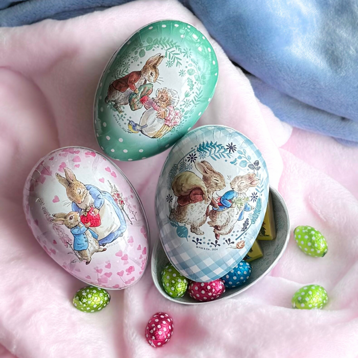 Cardboard Fillable Easter Eggs - Beatrix Potter Peter Rabbit Storybook Motifs, 12 cm
