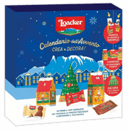 Loacker European Wafer Advent Calendar with DIY Christmas ornaments and 24 Italian wafer treats | Gingerbread World European Christmas