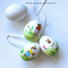 Gingerbread World European Easter Market - Mini Eggs Hanging Ornaments - Set of 6
