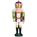 Gingerbread World Authentic German Nutcracker - Green Purple Gold King SV11254