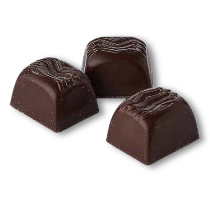 Warner Hudson assorted German liqueur chocolates with milk and dark chocolate filled with Cointreau, Irish Whiskey & Cream, and Scotch Whisky.