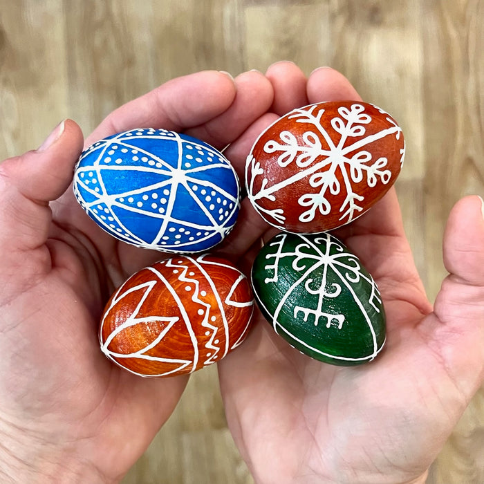 Koza Dereza Ukrainian Easter Ornament - Wooden Easter Eggs