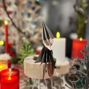 Gingerbread World European Market - Lovi Finland Wooden 3D Puzzle Figures - Grey Elf