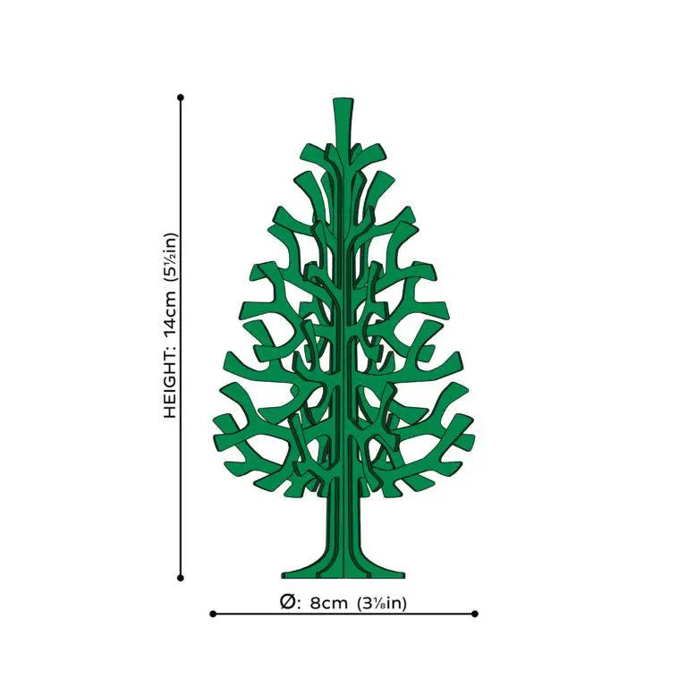 Gingerbread World European Market - Lovi Finland "Spruce Tree" 3D Puzzle, 14 cm, Dark Green