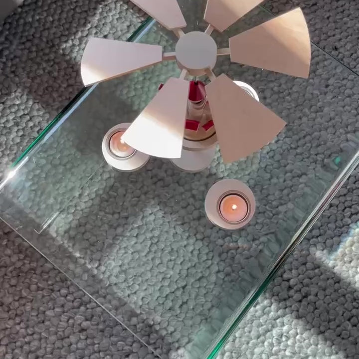 Seiffener Volkskunst Schalling Christmas Pyramid – Floating Castle Red 11332