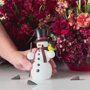 Gingerbread World Seiffener Volkskunst Friendly Snowman Smokers - Gentleman 12213
