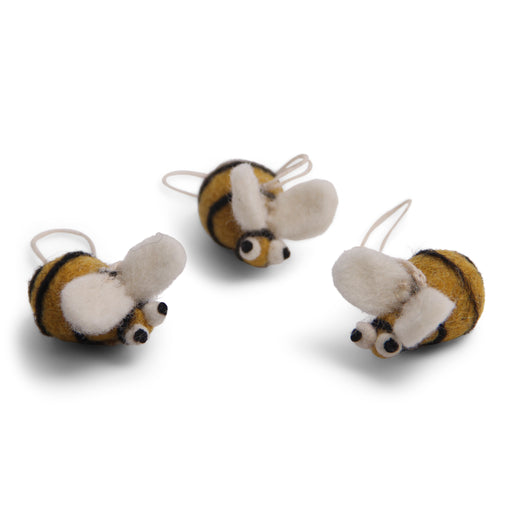 Gry & Sif Honey Bees Hanging Ornaments, Set of 3