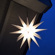 Gingerbread World Herrnhuter Moravian Star, Plastic Indoor/Outdoor 40 cm White