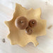Waldfabrik Maple Leaf shaped wooden platter W5144