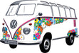 Classic Volkswagen Giant Wall Decal - Put a VW Bug or Bus on your Wall